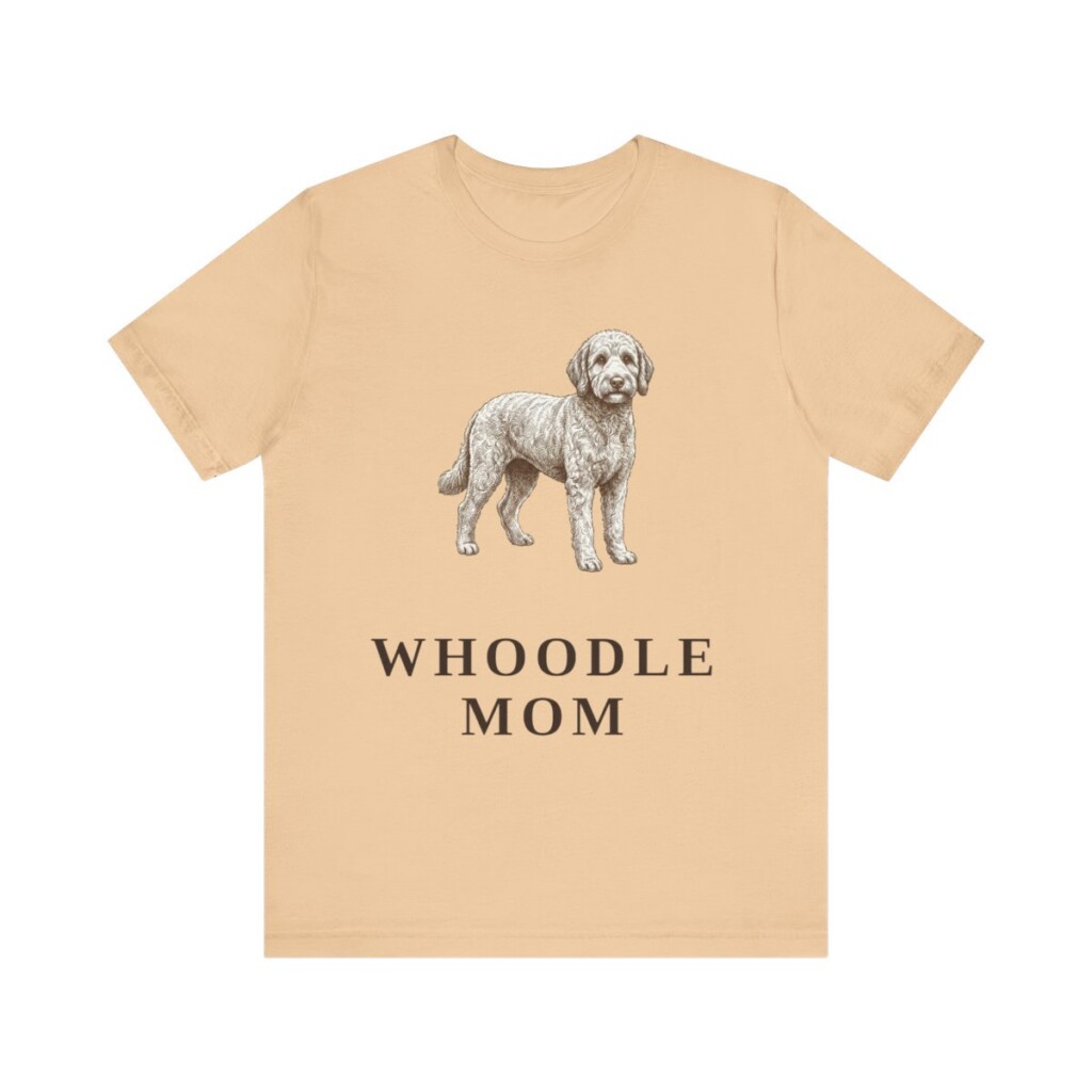 Whoodle Mom Shirt, Vintage Dog Sketch Tee, Dog Mom Gift