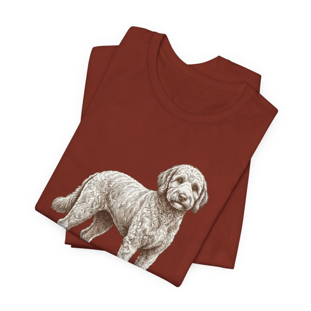 Whoodle Shirt, Vintage Dog Sketch Tee, Dog Lover Gift