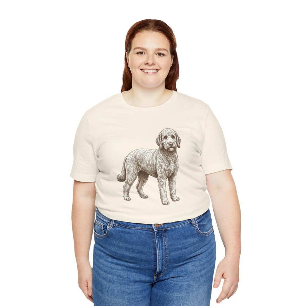 Whoodle Shirt, Vintage Dog Sketch Tee, Dog Lover Gift