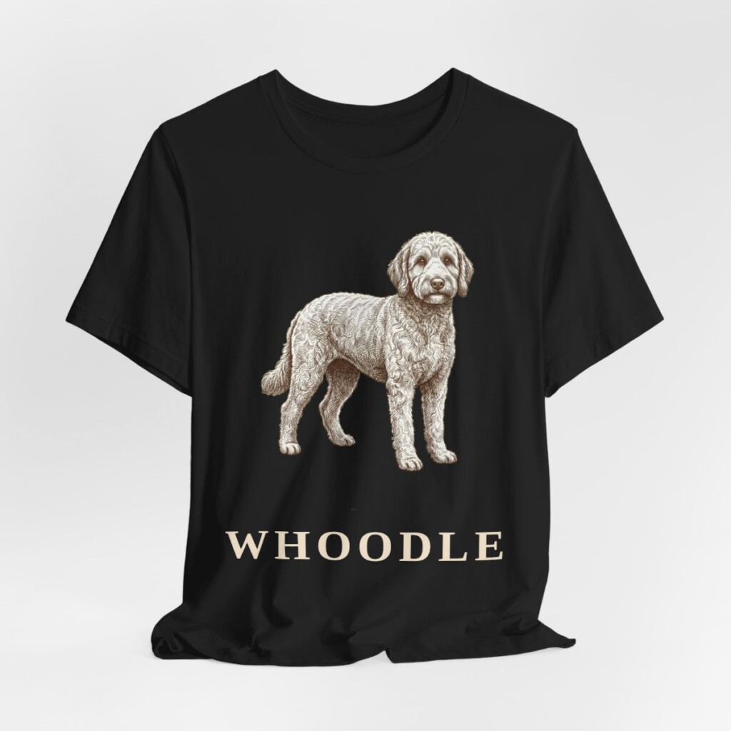 Whoodle Shirt, Vintage Dog Sketch Tee, Dog Lover Gift