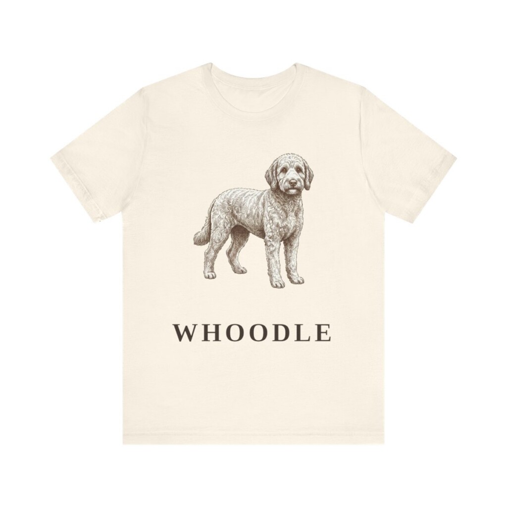 Whoodle Shirt, Vintage Dog Sketch Tee, Dog Lover Gift