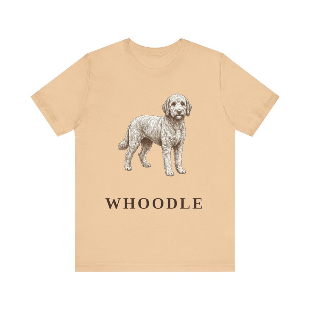 Whoodle Shirt, Vintage Dog Sketch Tee, Dog Lover Gift