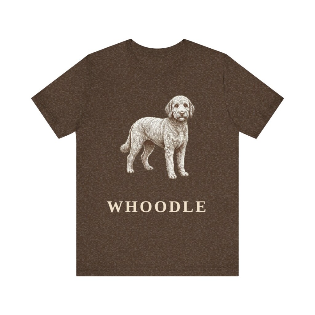 Whoodle Shirt, Vintage Dog Sketch Tee, Dog Lover Gift
