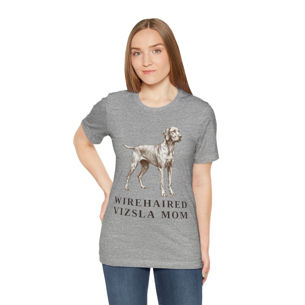 Wirehaired Vizsla Mom Shirt, Vintage Dog Sketch Tee, Dog Mom Gift