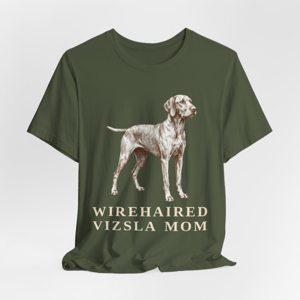 Wirehaired Vizsla Mom Shirt, Vintage Dog Sketch Tee, Dog Mom Gift