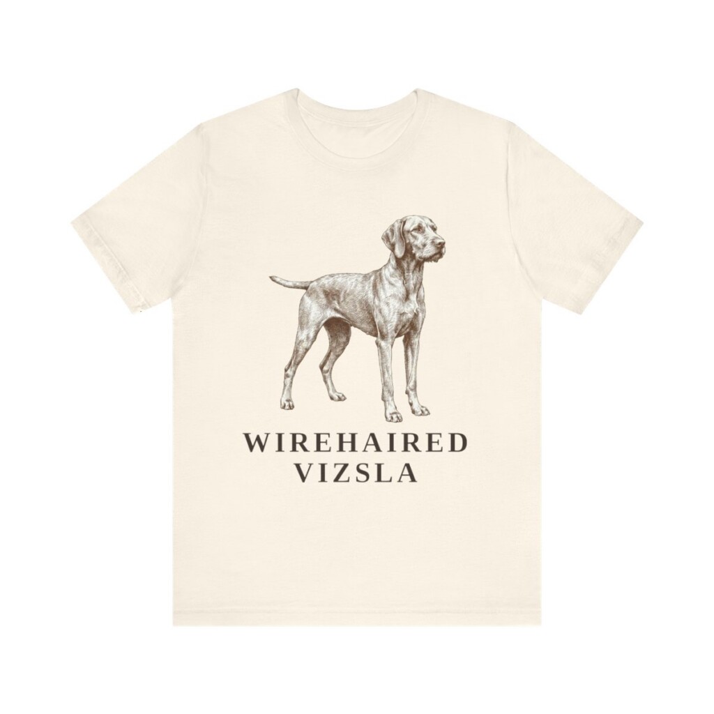 Wirehaired Vizsla Shirt, Vintage Dog Sketch Tee, Dog Lover Gift