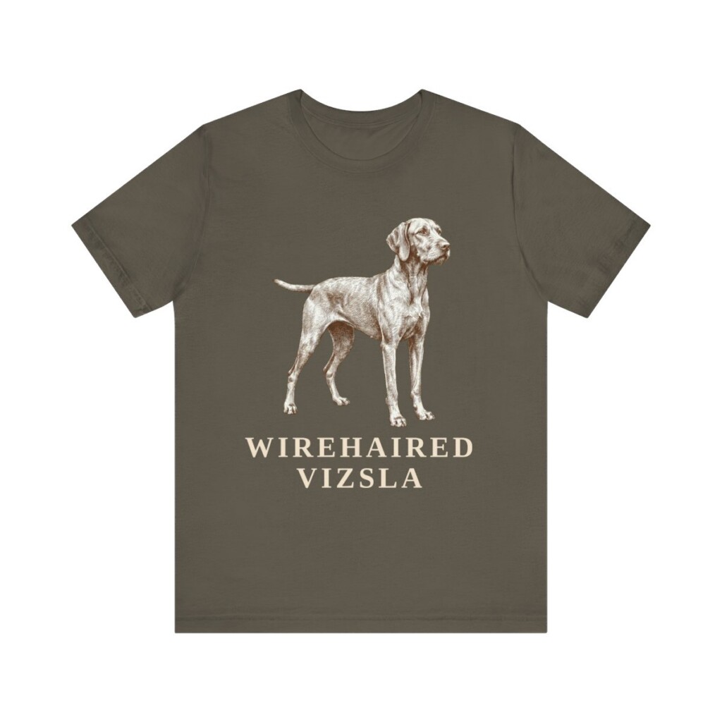 Wirehaired Vizsla Shirt, Vintage Dog Sketch Tee, Dog Lover Gift