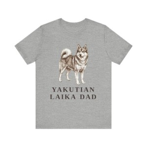 Yakutian Laika Dad Shirt, Vintage Dog Sketch Tee, Dog Dad Gift