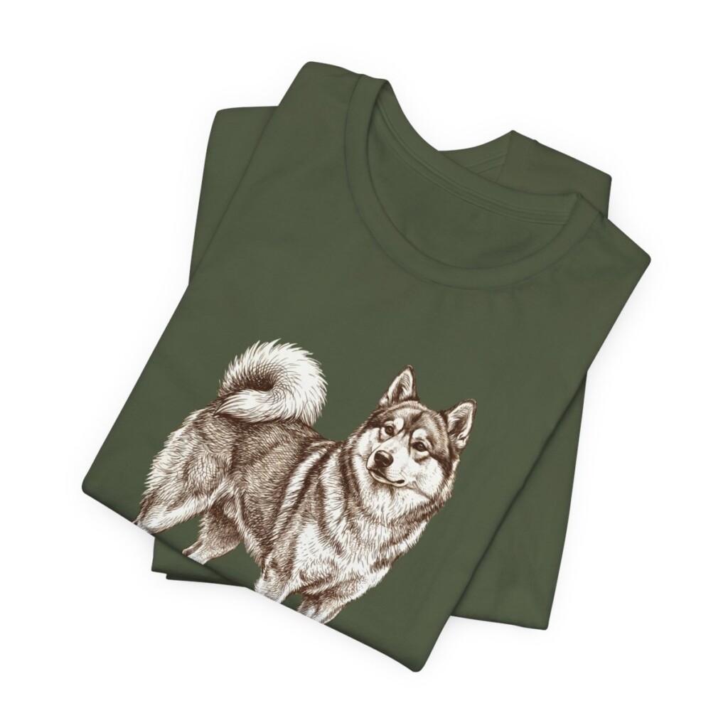 Yakutian Laika Mom Shirt, Vintage Dog Sketch Tee, Dog Mom Gift
