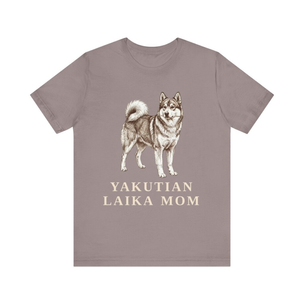 Yakutian Laika Mom Shirt, Vintage Dog Sketch Tee, Dog Mom Gift