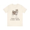 Yakutian Laika Mom Shirt, Vintage Dog Sketch Tee, Dog Mom Gift