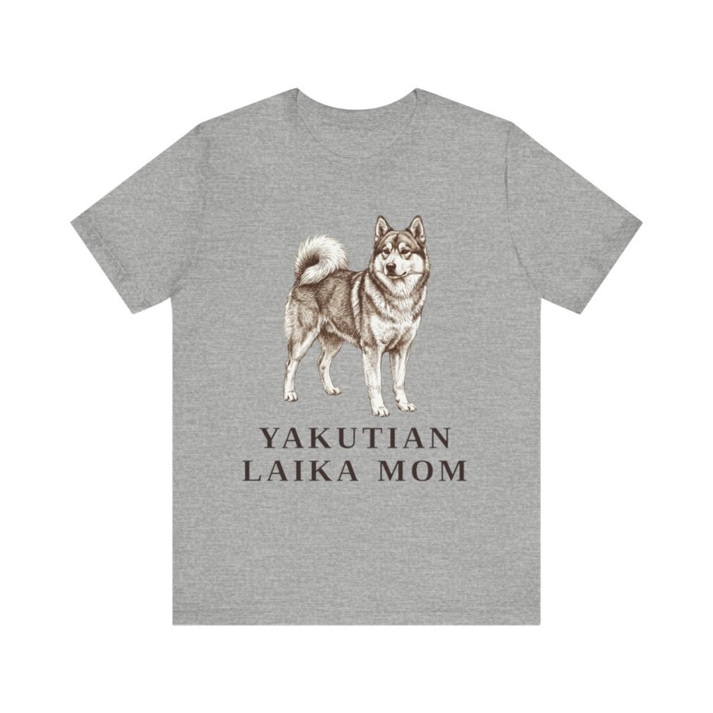 Yakutian Laika Mom Shirt, Vintage Dog Sketch Tee, Dog Mom Gift