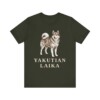 Yakutian Laika Shirt, Vintage Dog Sketch Tee, Dog Lover Gift