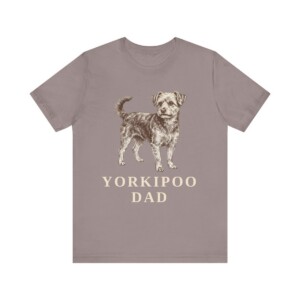 Yorkipoo Dad Shirt, Vintage Dog Sketch Tee, Dog Dad Gift