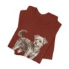 Yorkipoo Dad Shirt, Vintage Dog Sketch Tee, Dog Dad Gift