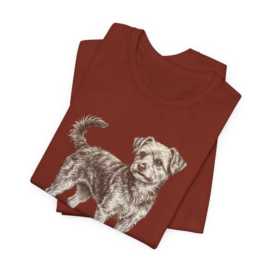 Yorkipoo Dad Shirt, Vintage Dog Sketch Tee, Dog Dad Gift