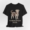 Yorkipoo Dad Shirt, Vintage Dog Sketch Tee, Dog Dad Gift