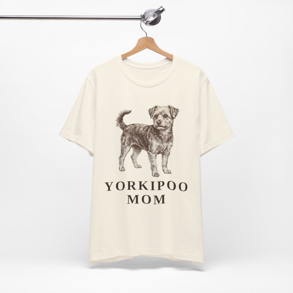 Yorkipoo Mom Shirt, Vintage Dog Sketch Tee, Dog Mom Gift