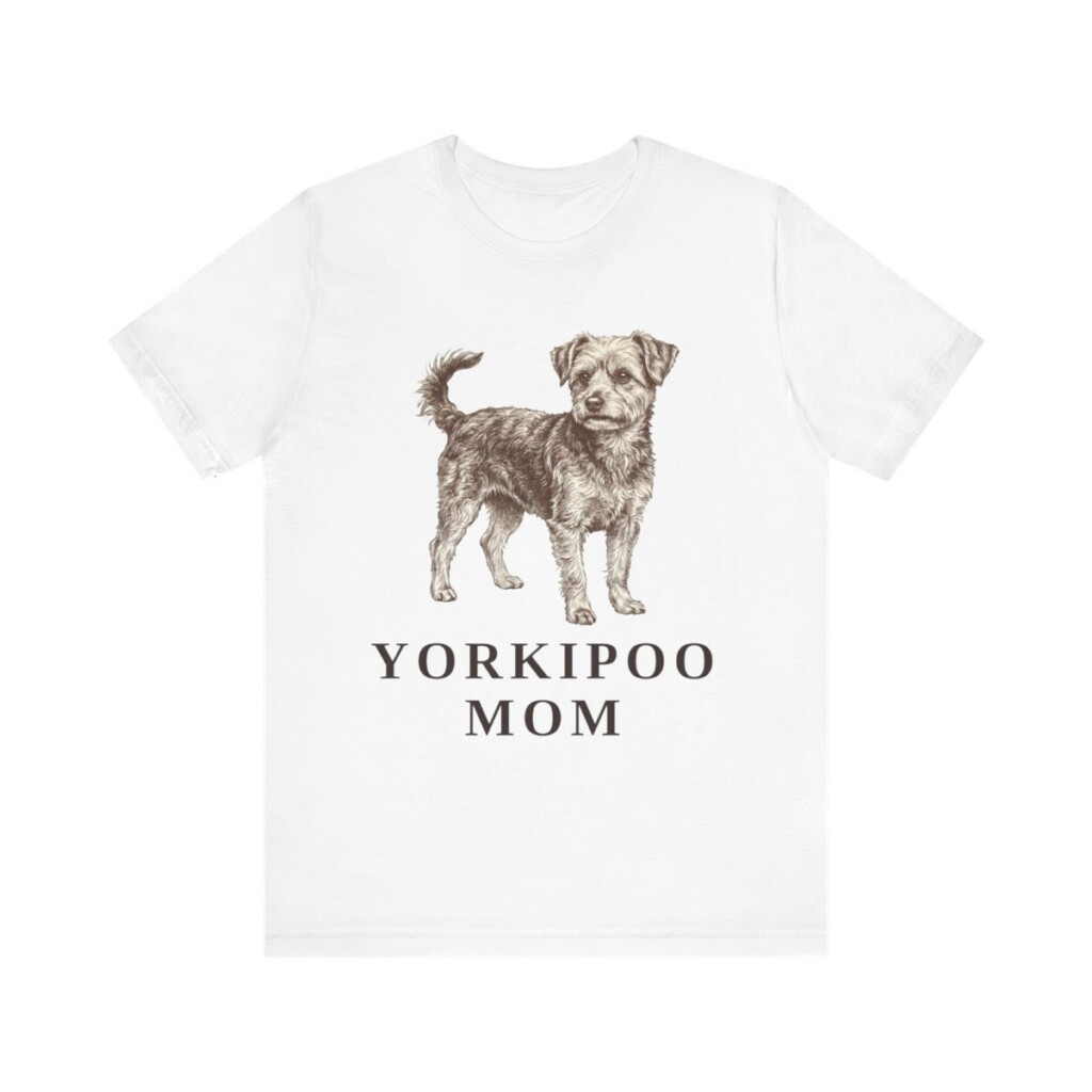 Yorkipoo Mom Shirt, Vintage Dog Sketch Tee, Dog Mom Gift