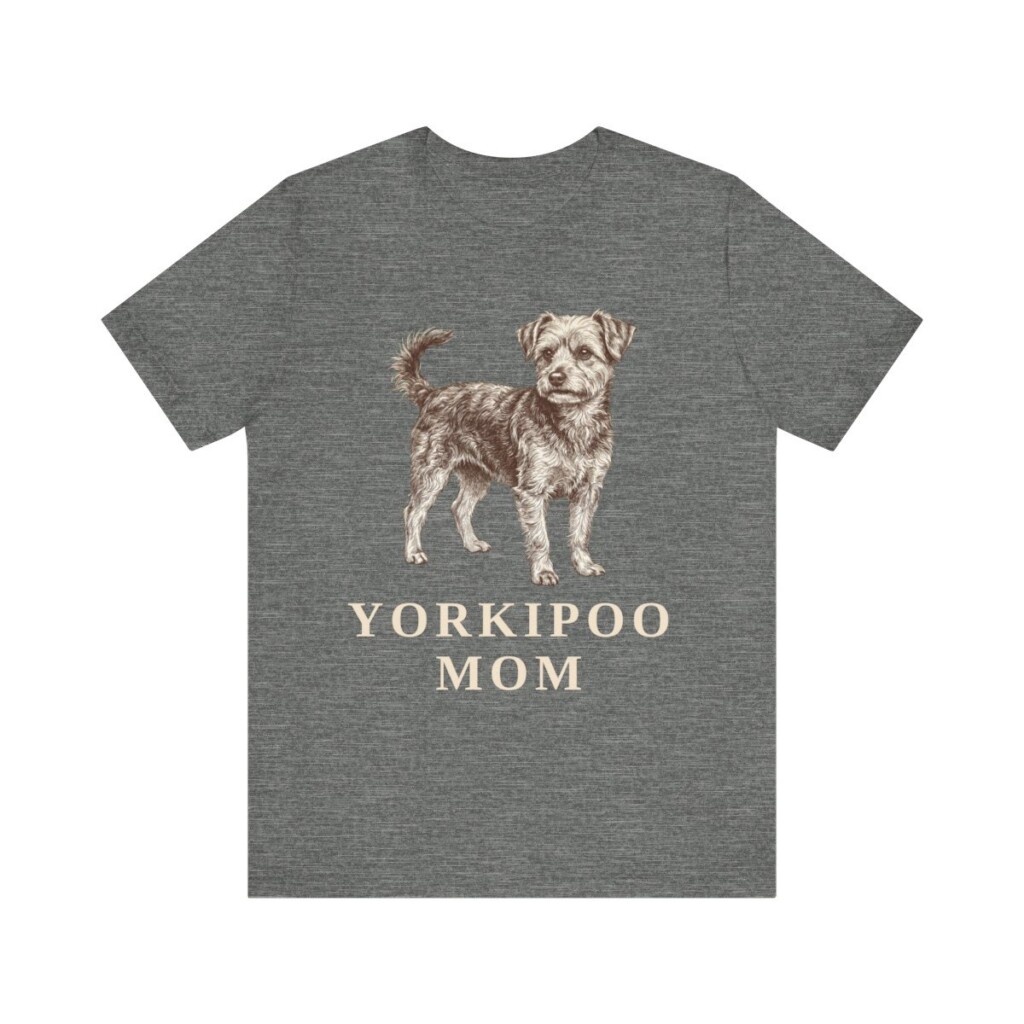 Yorkipoo Mom Shirt, Vintage Dog Sketch Tee, Dog Mom Gift