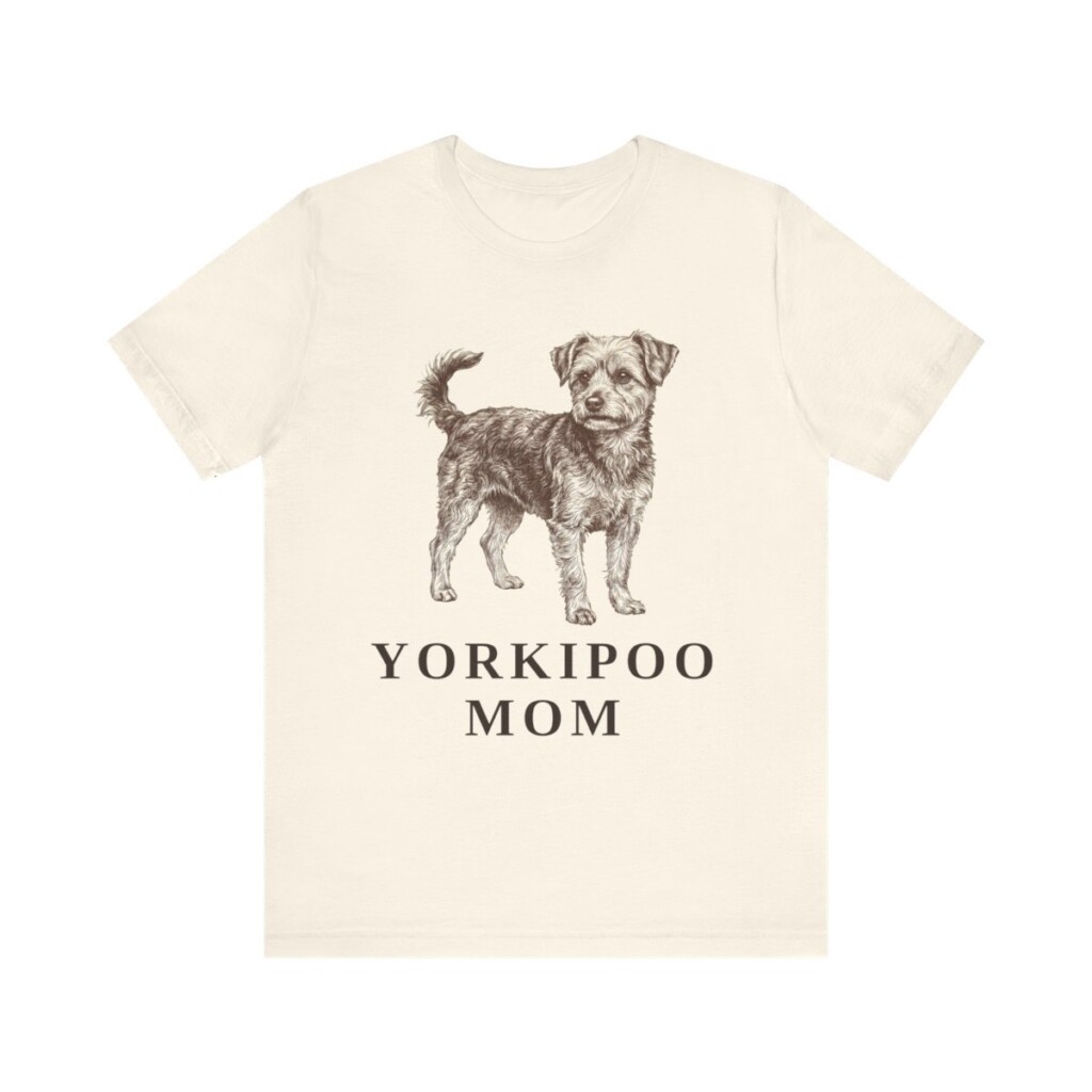 Yorkipoo Mom Shirt, Vintage Dog Sketch Tee, Dog Mom Gift