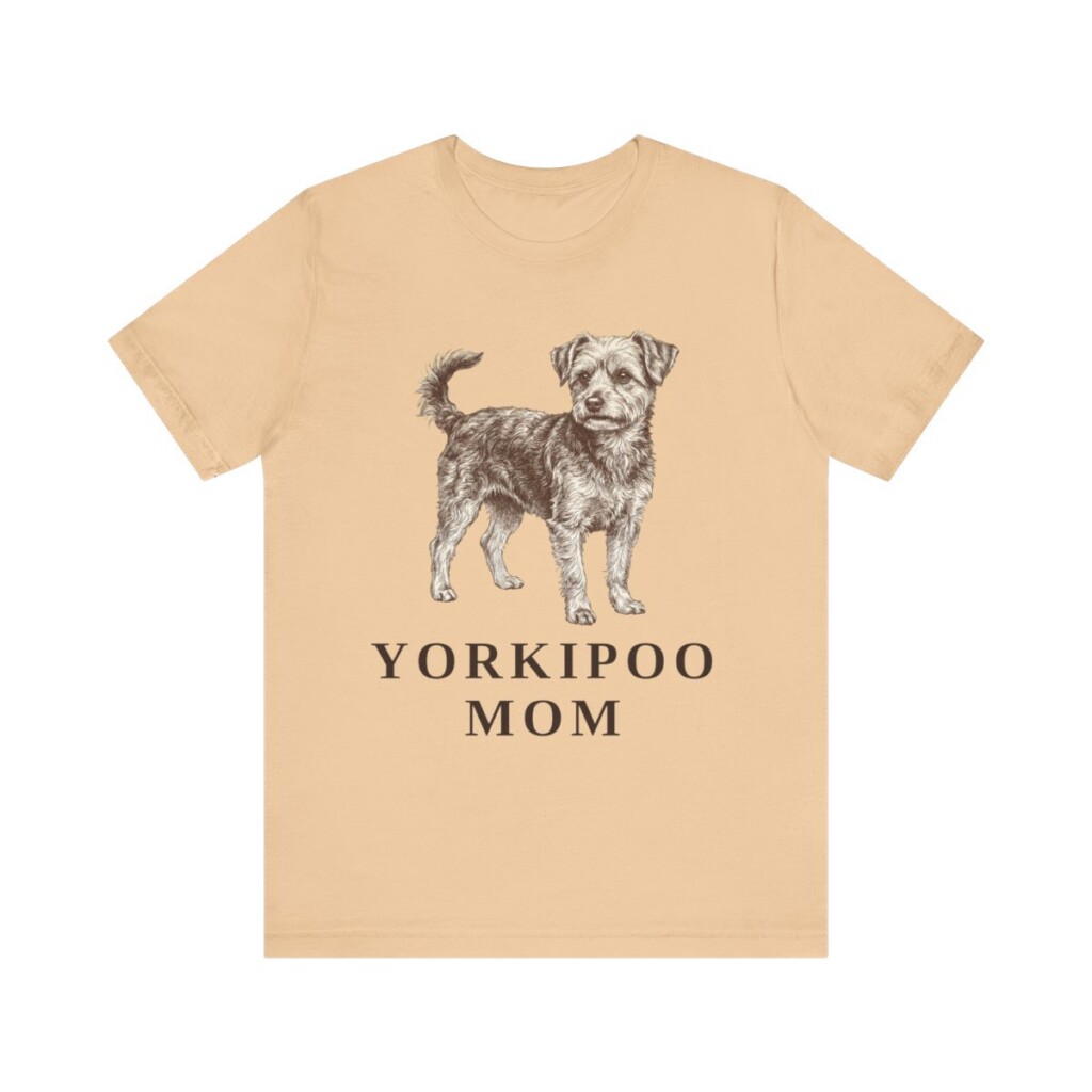 Yorkipoo Mom Shirt, Vintage Dog Sketch Tee, Dog Mom Gift