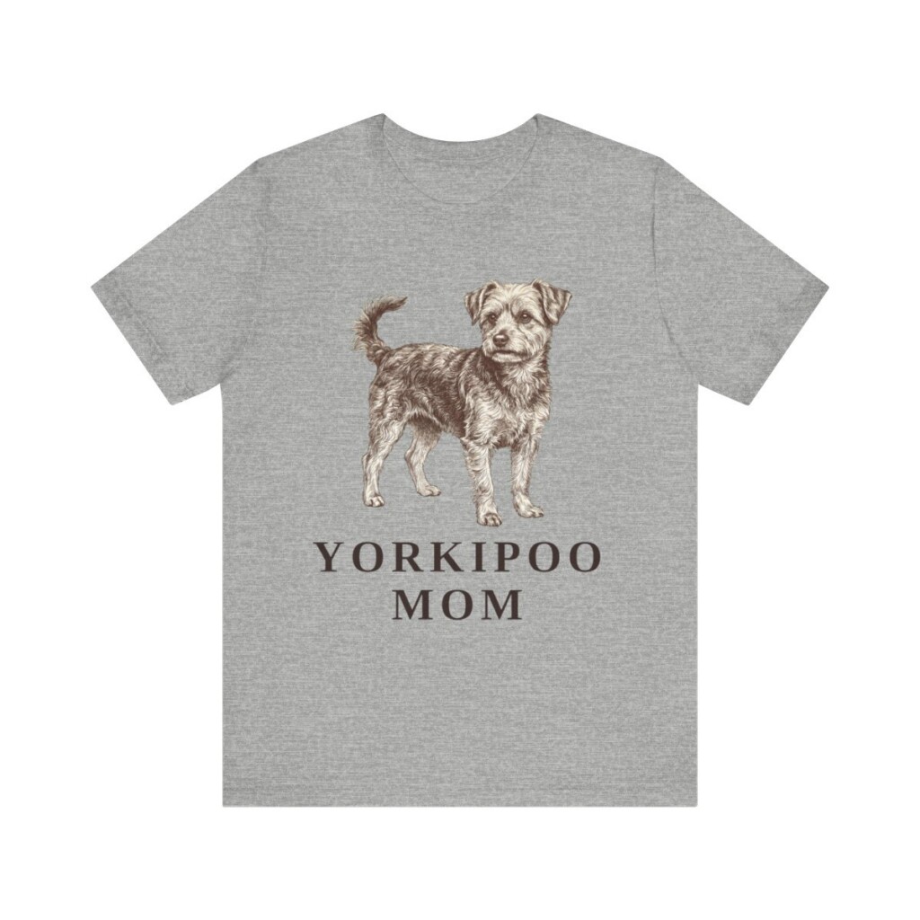 Yorkipoo Mom Shirt, Vintage Dog Sketch Tee, Dog Mom Gift