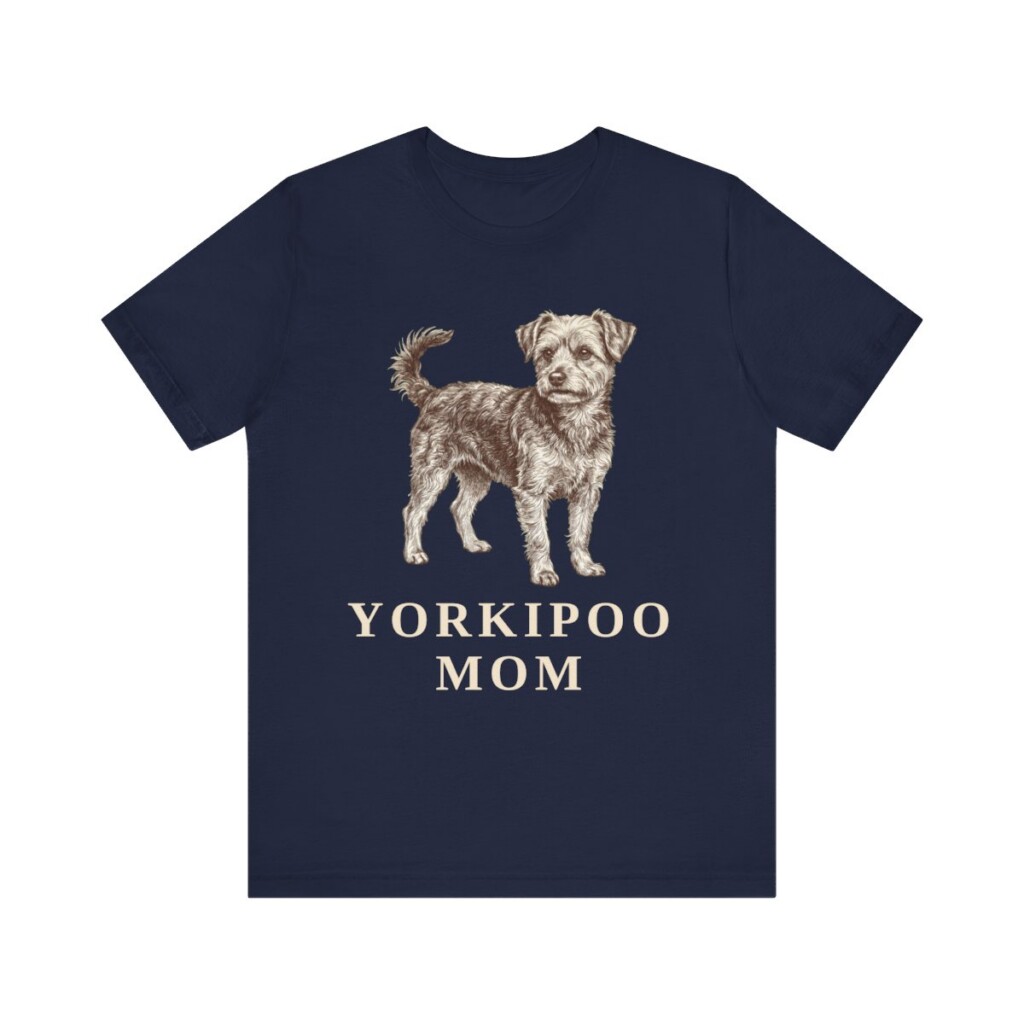 Yorkipoo Mom Shirt, Vintage Dog Sketch Tee, Dog Mom Gift
