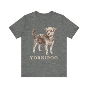 Yorkipoo Shirt, Vintage Dog Sketch Tee, Dog Lover Gift