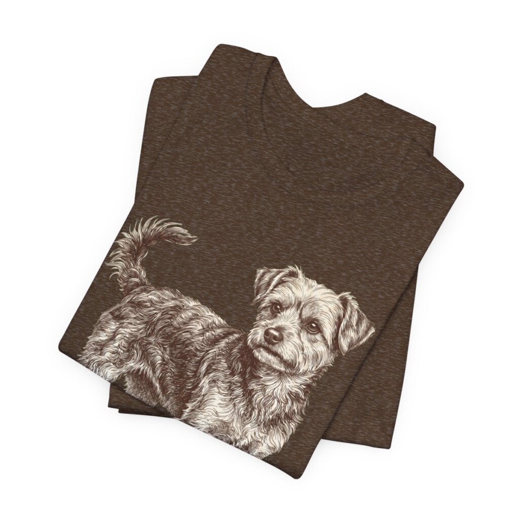 Yorkipoo Shirt, Vintage Dog Sketch Tee, Dog Lover Gift