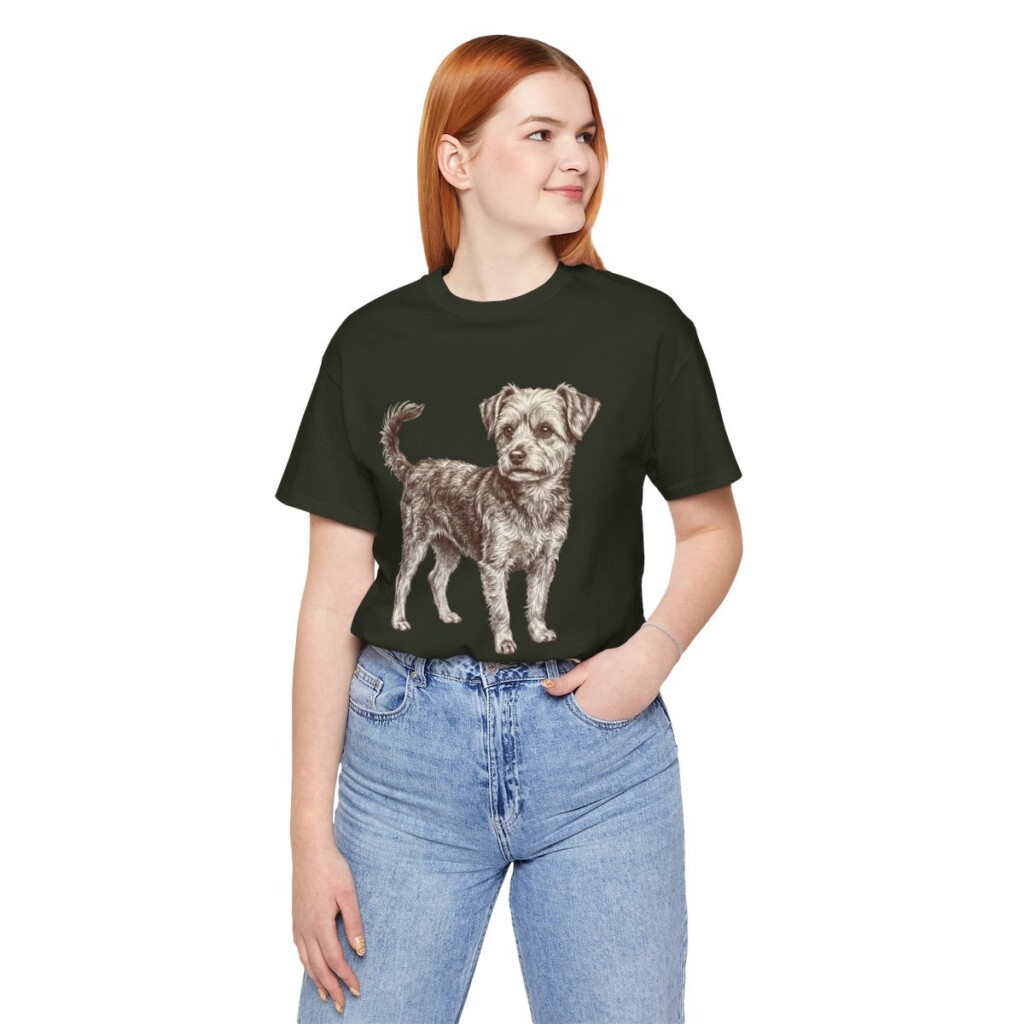 Yorkipoo Shirt, Vintage Dog Sketch Tee, Dog Lover Gift