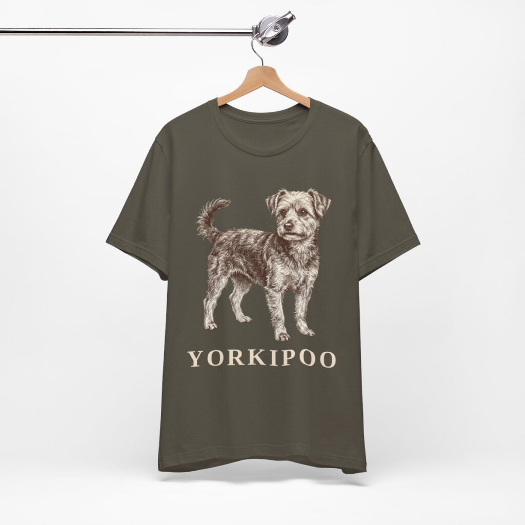 Yorkipoo Shirt, Vintage Dog Sketch Tee, Dog Lover Gift