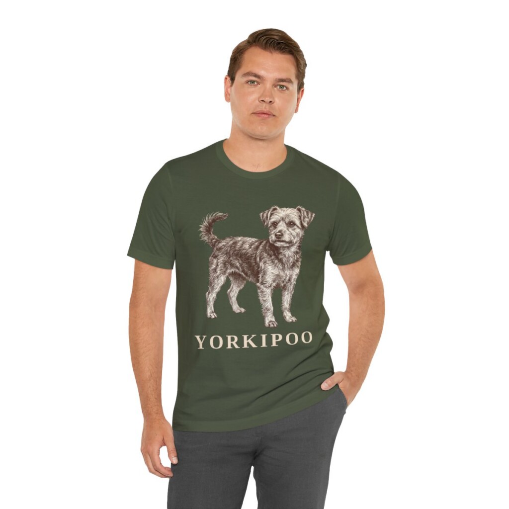Yorkipoo Shirt, Vintage Dog Sketch Tee, Dog Lover Gift