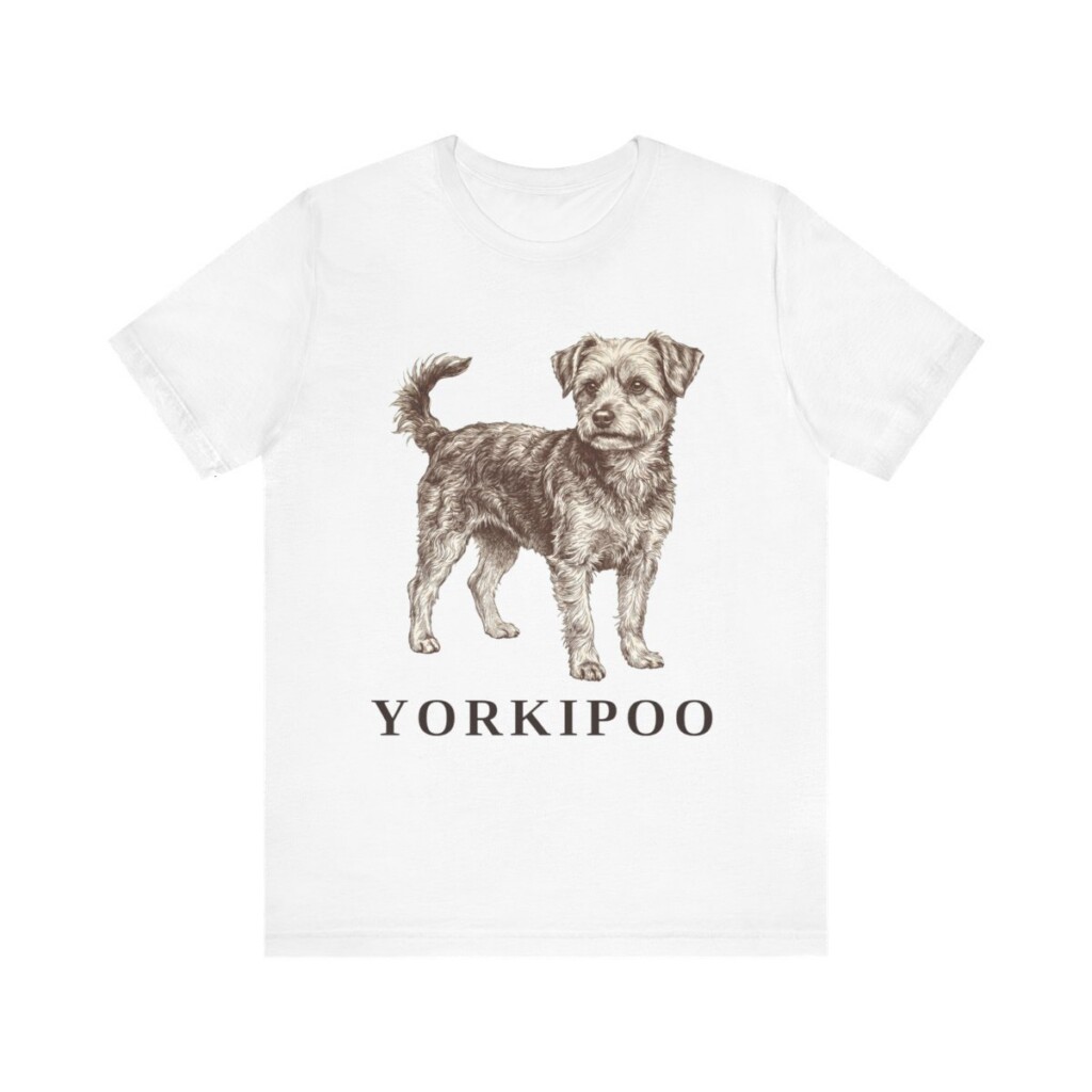 Yorkipoo Shirt, Vintage Dog Sketch Tee, Dog Lover Gift