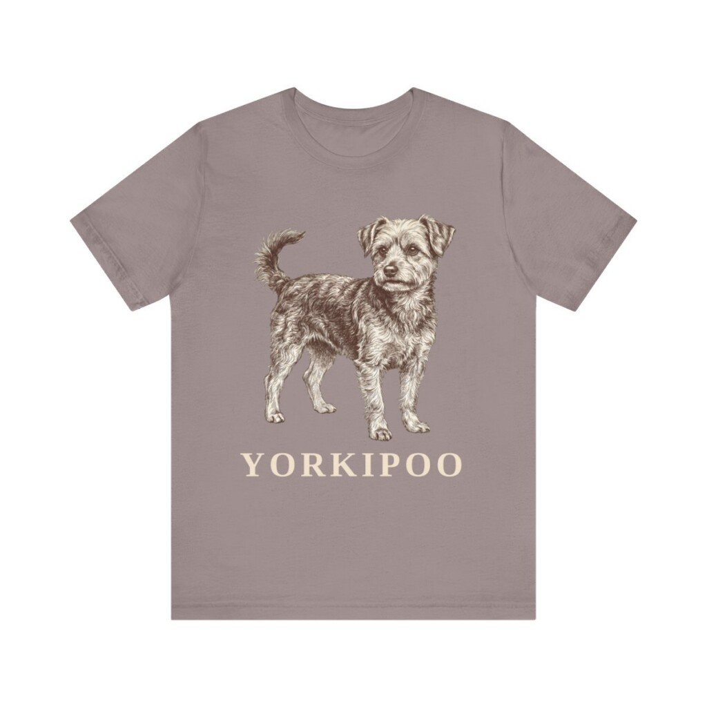Yorkipoo Shirt, Vintage Dog Sketch Tee, Dog Lover Gift