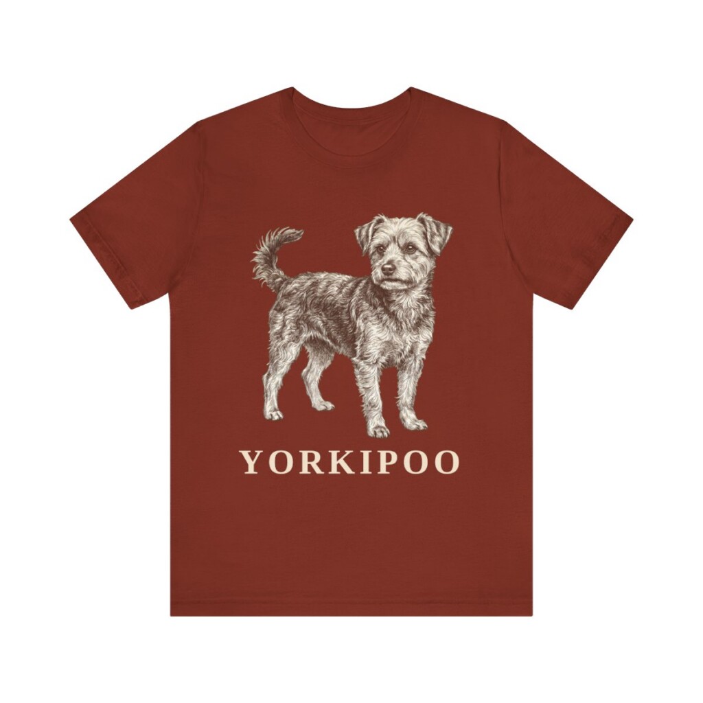 Yorkipoo Shirt, Vintage Dog Sketch Tee, Dog Lover Gift