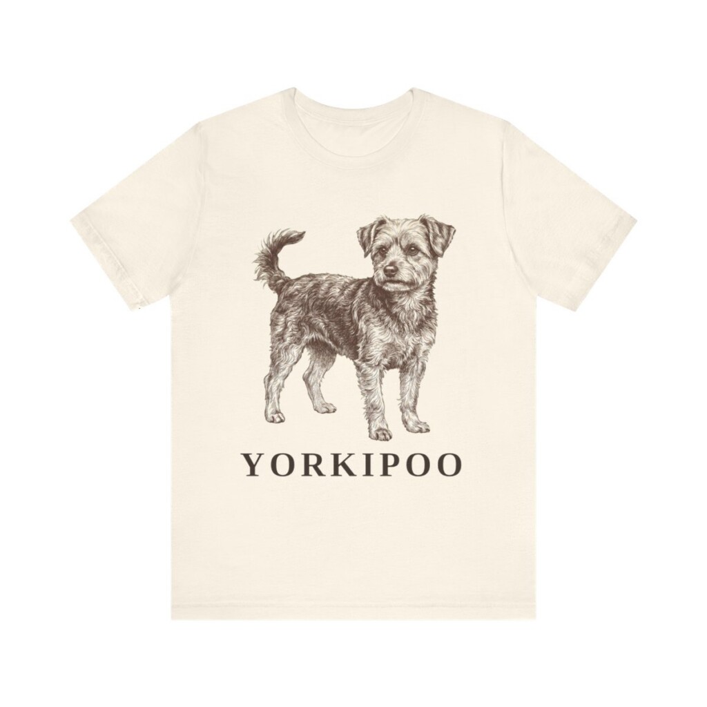 Yorkipoo Shirt, Vintage Dog Sketch Tee, Dog Lover Gift