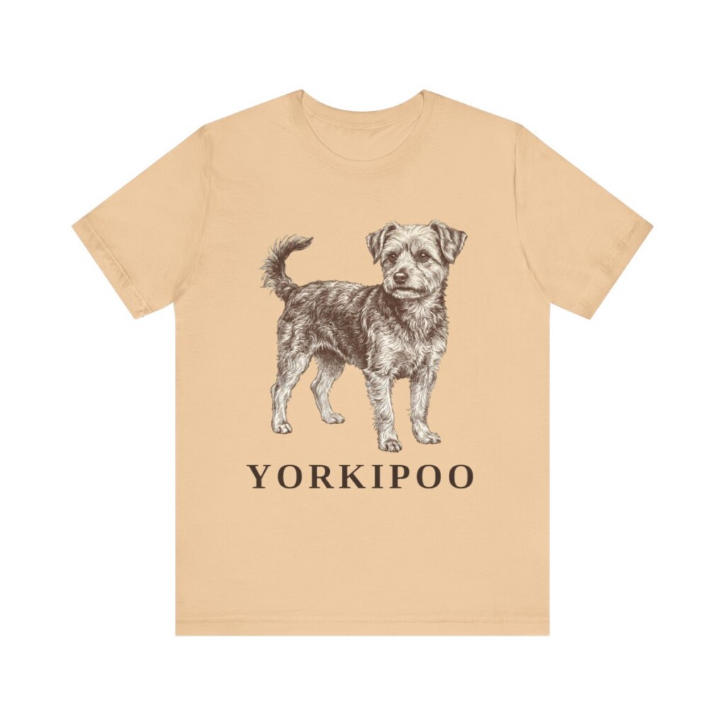 Yorkipoo Shirt, Vintage Dog Sketch Tee, Dog Lover Gift
