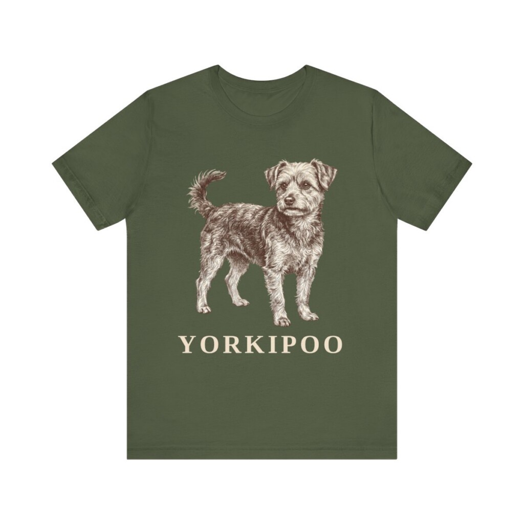 Yorkipoo Shirt, Vintage Dog Sketch Tee, Dog Lover Gift