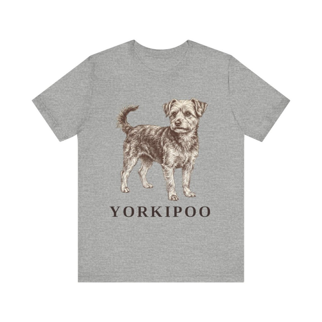 Yorkipoo Shirt, Vintage Dog Sketch Tee, Dog Lover Gift