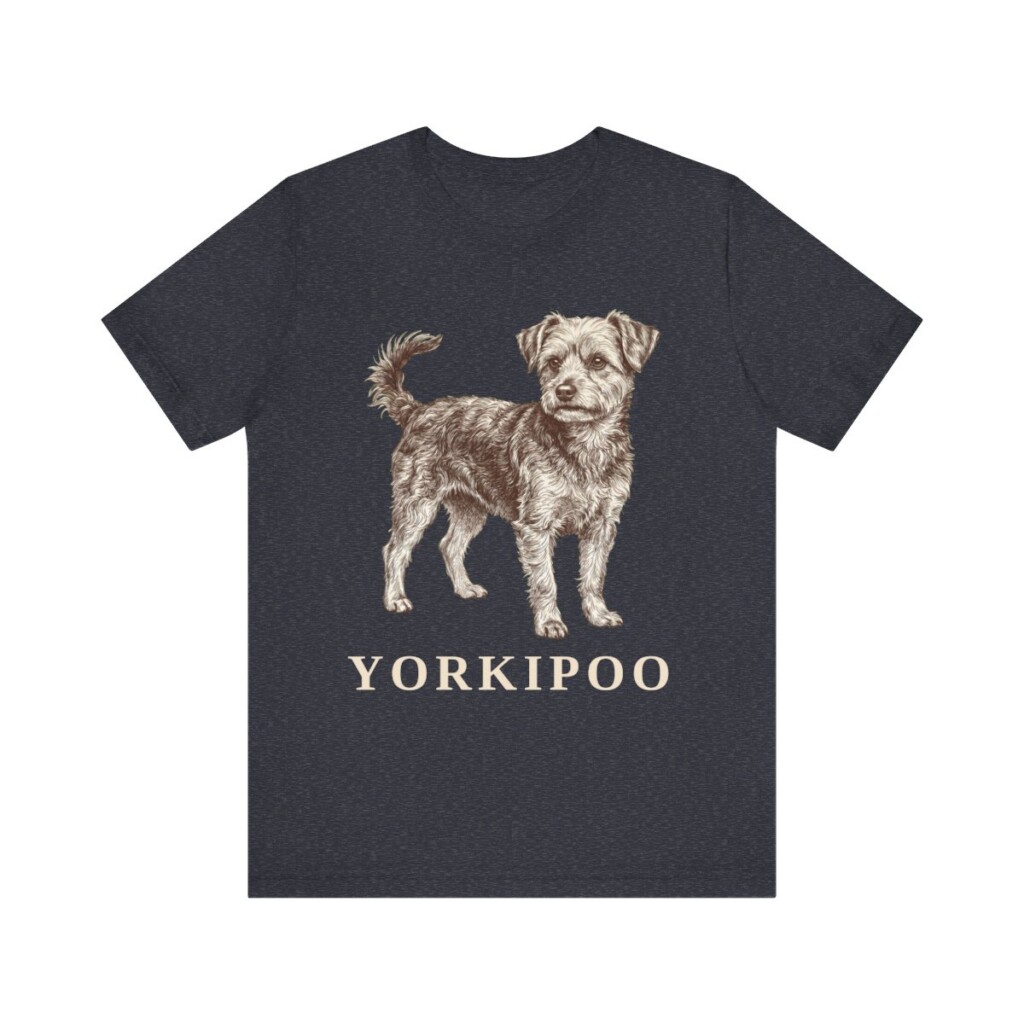 Yorkipoo Shirt, Vintage Dog Sketch Tee, Dog Lover Gift