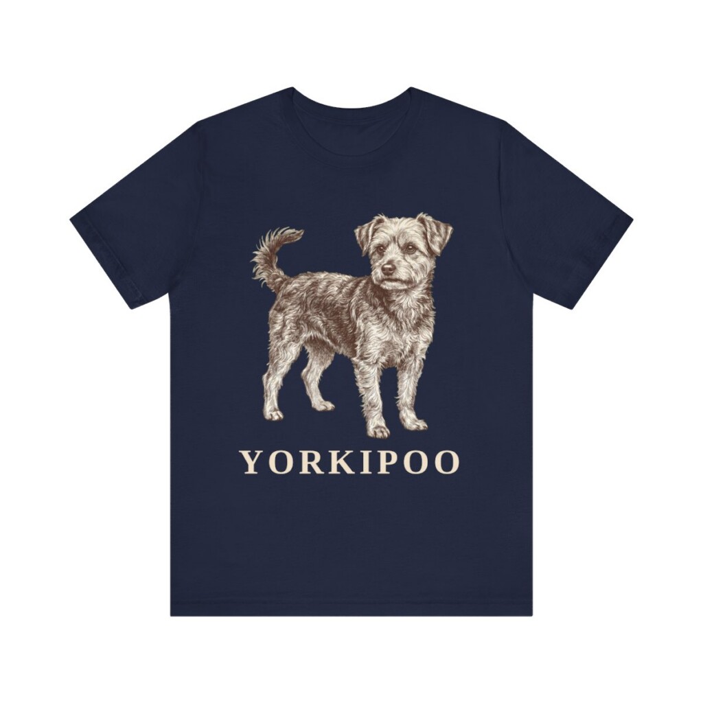 Yorkipoo Shirt, Vintage Dog Sketch Tee, Dog Lover Gift
