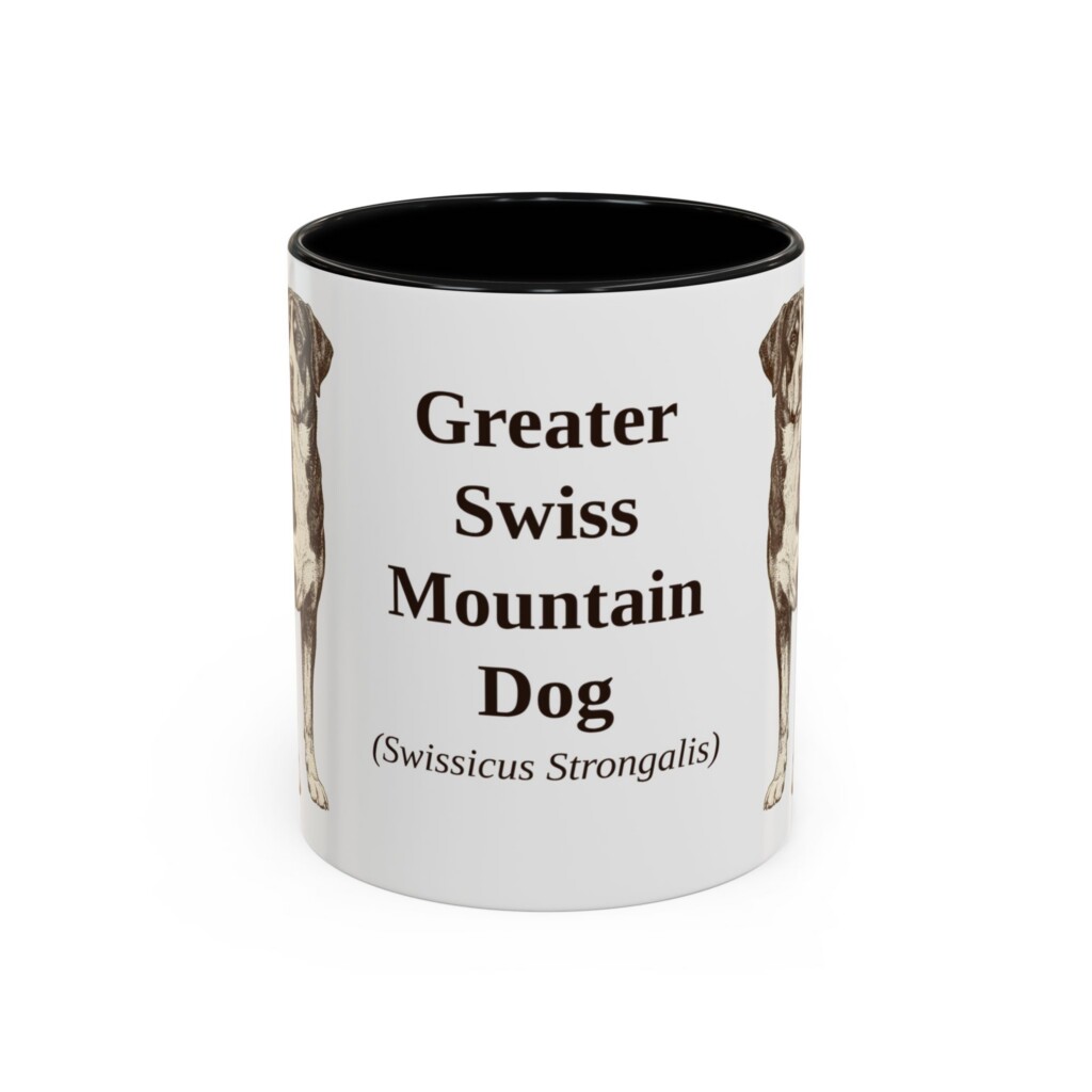 11oz Greater Swiss Mountain Dog Latin Mug, Vintage Dog Coffee Mug, Dog Lover Gift