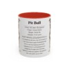11oz Pit Bull Mug, Navy, front view