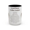 15oz Grand Basset Griffon Vendeen Mug, Illustrated Dog Breed Facts Coffee Mug, Vintage Dog Keepsake Gift
