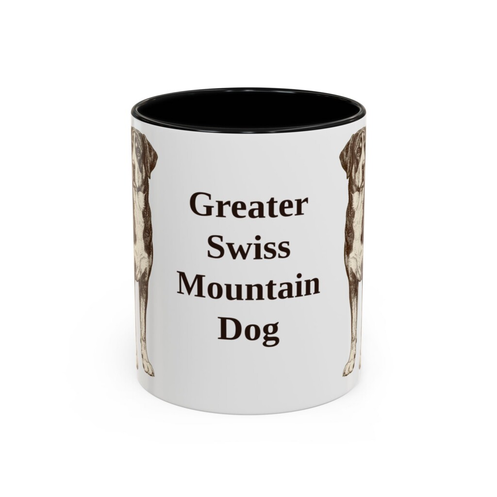 11oz Greater Swiss Mountain Dog Mug, Vintage Dog Portrait Coffee Mug, Dog Lover Gift