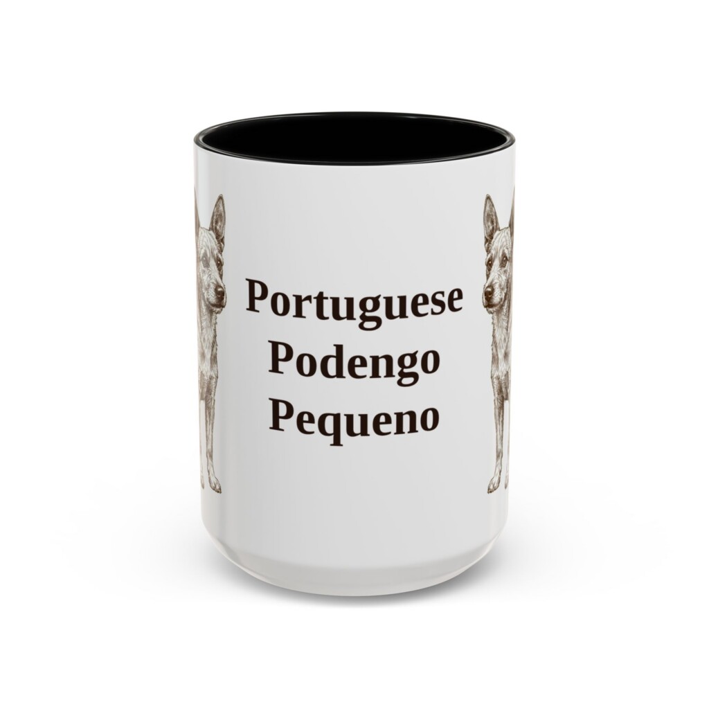 10095925126447416501_2048.jpeg 15oz Portuguese Podengo Pequeno Mug, Vintage Dog Portrait Coffee Mug, Dog Lover Gift