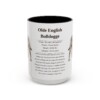 10137479364365529535_2048.jpeg 15oz Olde English Bulldogge Mug, Illustrated Dog Breed Facts Coffee Mug, Vintage Dog Keepsake Gift