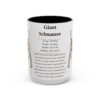 10147257465338996878_2048.jpeg 15oz Giant Schnauzer Mug, Illustrated Dog Breed Facts Coffee Mug, Vintage Dog Keepsake Gift