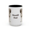 15oz Mastiff Dog Dad Mug, Vintage Sketch Coffee Mug, Dog Dad Gift
